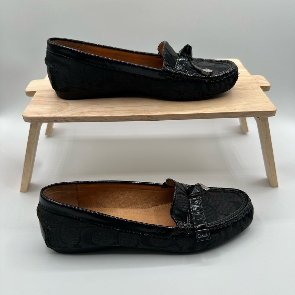 Coach Black Loafers with Tassels and Metallic Accent Women’s US 7 With The Box - Picture 15 of 16